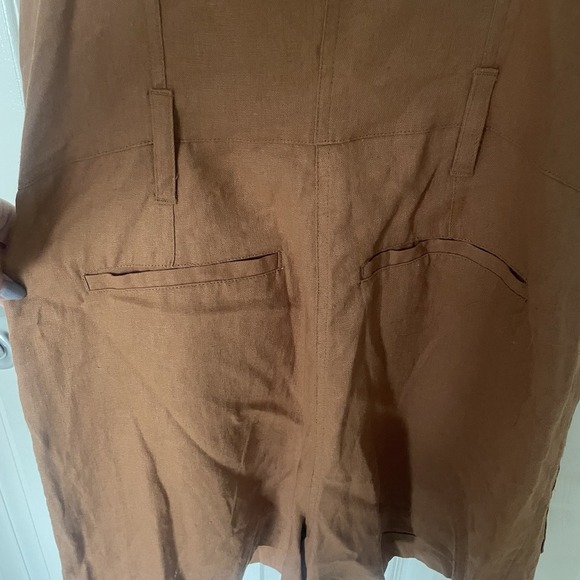 Habitual Womens Romper Size Medium M Linen Blend Boho Festival Brown NWT - Picture 3 of 11